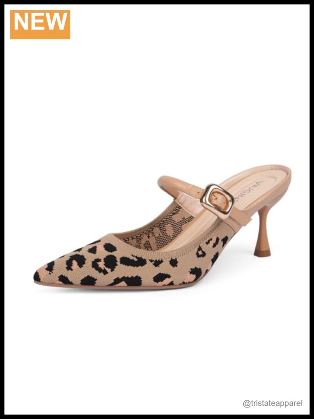 Kitten Heel Mules Closed Toe Knit Slip On Heels for Women